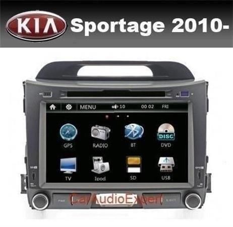 Kia Sportage 8 inch navigatie dvd autoradio GPS Bluetooth SD