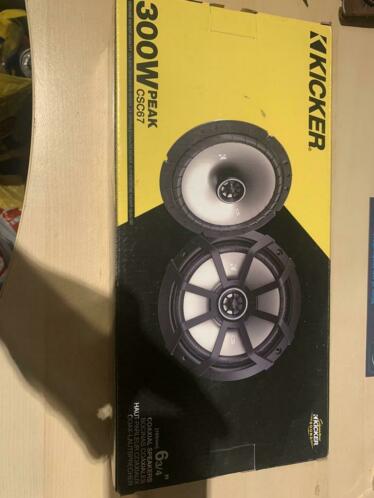 Kicker 6 34 coaxial auto speakers NIEUW in doos
