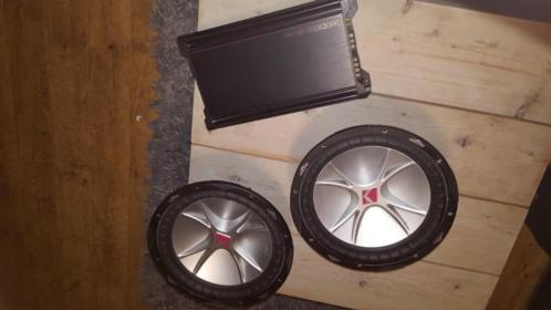 Kicker subwoofers  versterker