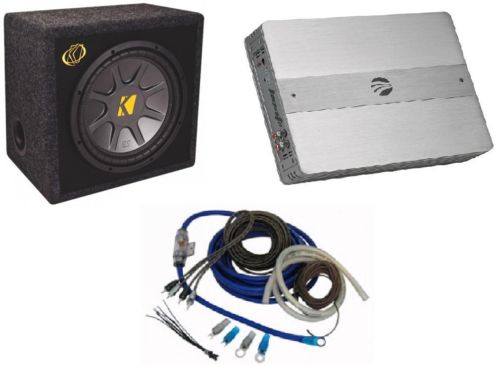 KICKER VES-124 Subwoofer pakket met versterker en kabelset