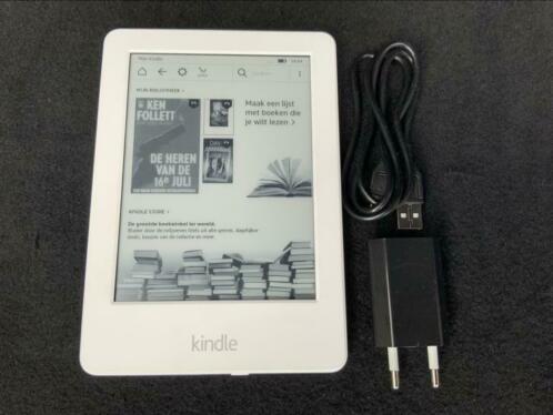 Kindle Amazon, wit, 7e generatie, WP63GW, met boeken, izgst