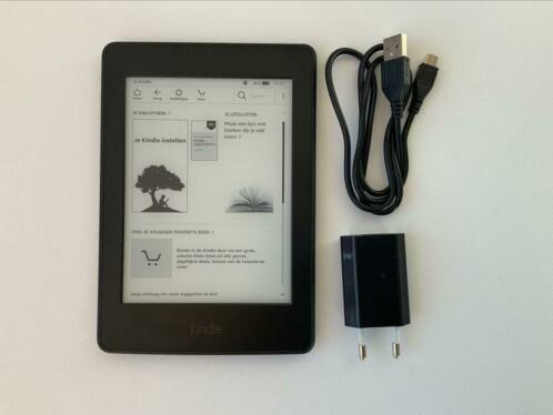 Kindle Paperwhite 3, 7th gen, zwart, 4 GB, pitje in scherm