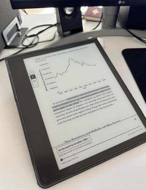 Kindle Scribe (64 GB), Premium Pen with Fabric Folio Cover