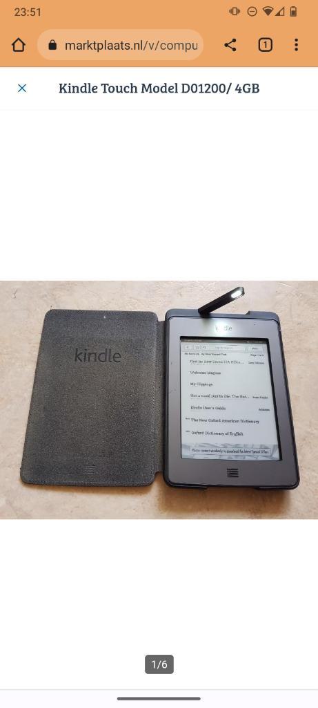 Kindle Touch Model D01200 4GB
