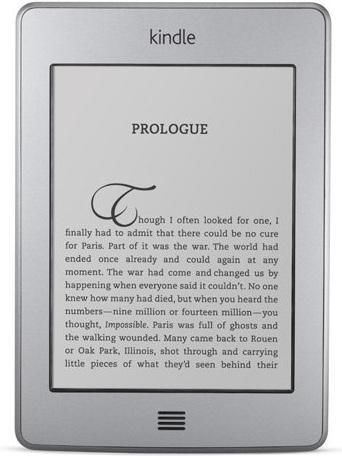 Kindle touch  zwarte beschermhoes met ingebouwd licht