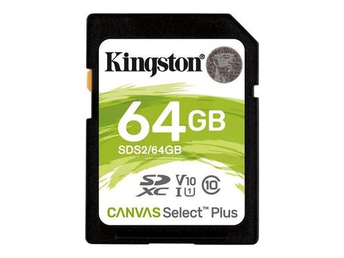 Kingston Canvas Select Plus Flashgeheugenkaart - SD, 64GB