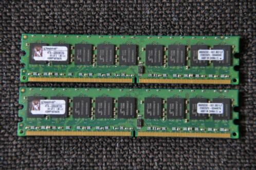 Kingston KTA-G5533E2G 2 GB DDR2 PC2-4300 Geheugen 2 X1 GB 