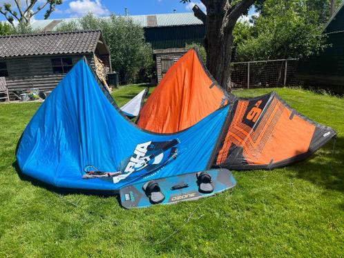 Kiteset 9,5  12 mtr. incl. board in zeer goede staat