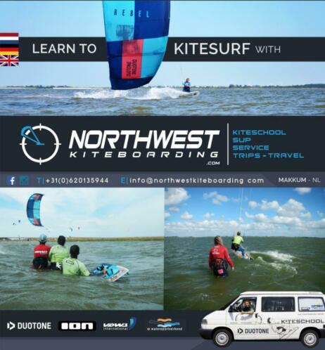 Kitesurf- n Hydrofoil lessen in Makkum FRL en Camperduin NH