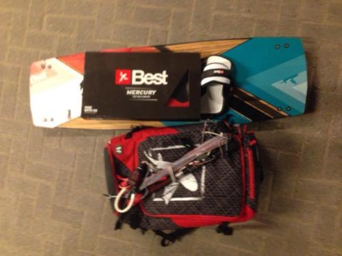 Kitesurfset best 9m met bar en board breeze