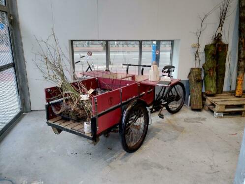 Klassieke bakfiets, transport fiets, cargo bike