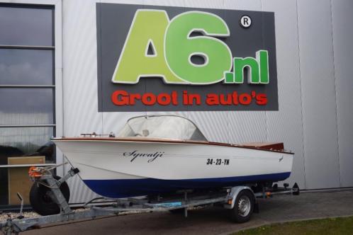 Klassieke gerestaureerde houten speedboot 25 pk (als nieuw)
