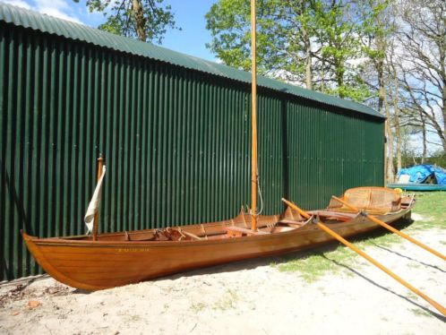 Klassieke houten english wherry, bj 1840, hartamp co, uniek.