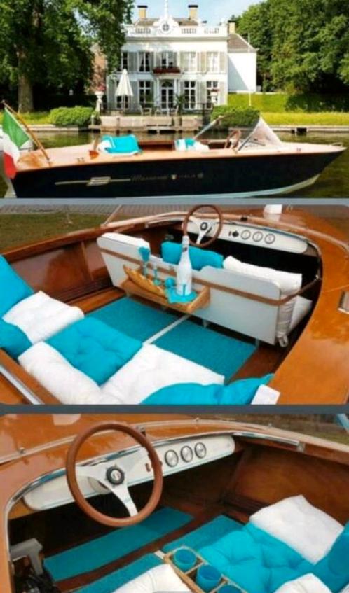 Klassieke Italiaanse houten sloep, speedboot