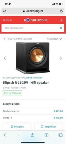 Klipsch R-110 Hifi speaker