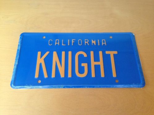 Knight Rider KITT nummerplaat nummerbord 039KNIGHT039 