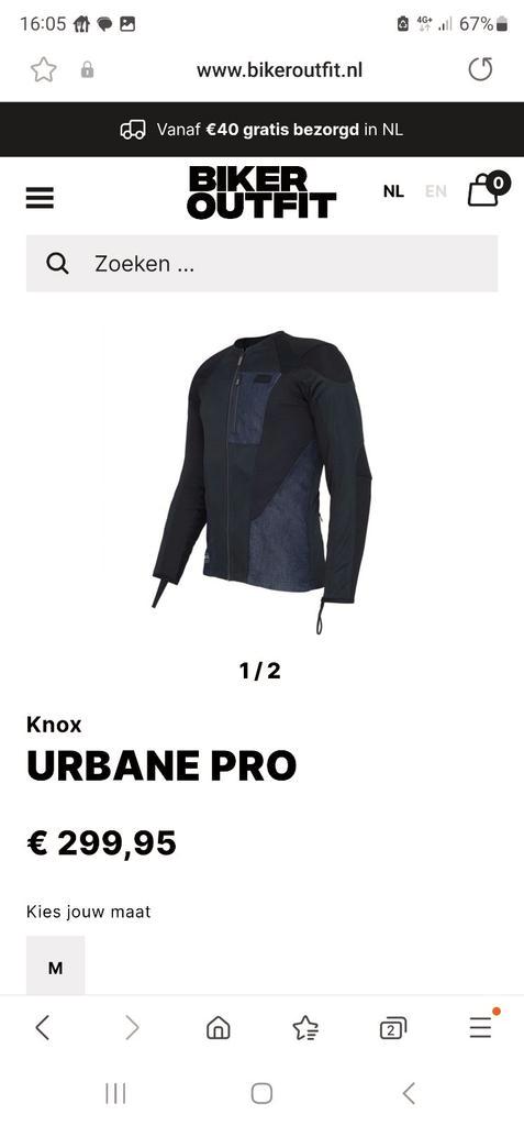 Knox urbane pro (mk3) maat L  NIEUW