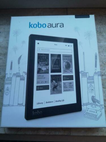 Kobo aura ereader met 381 ebooks