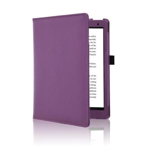 Kobo Aura H2O Edition 2 (6,8034) Luxe Paarse Leren Hoes  Slee