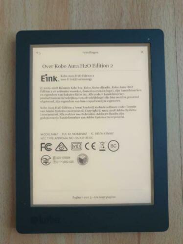 Kobo Aura H2O edition 2 E-reader met sleepcover