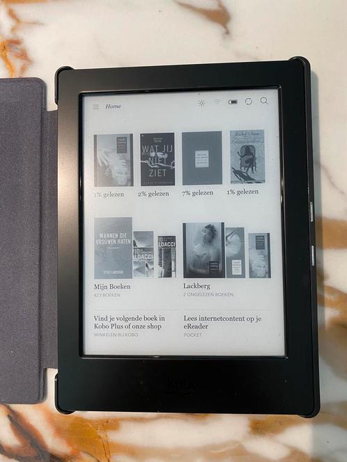 Kobo aura H2O refurbished e-reader (zwart)