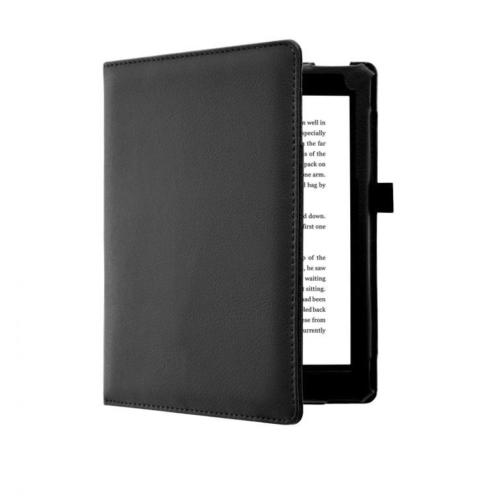 Kobo Aura ONE (7,8034) Soft Cover Zwarte Leren Hoes  Sleepcov