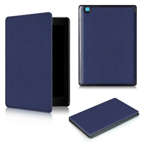 Kobo Aura ONE hoes - Tri-Fold Book Case - Donker Blauw