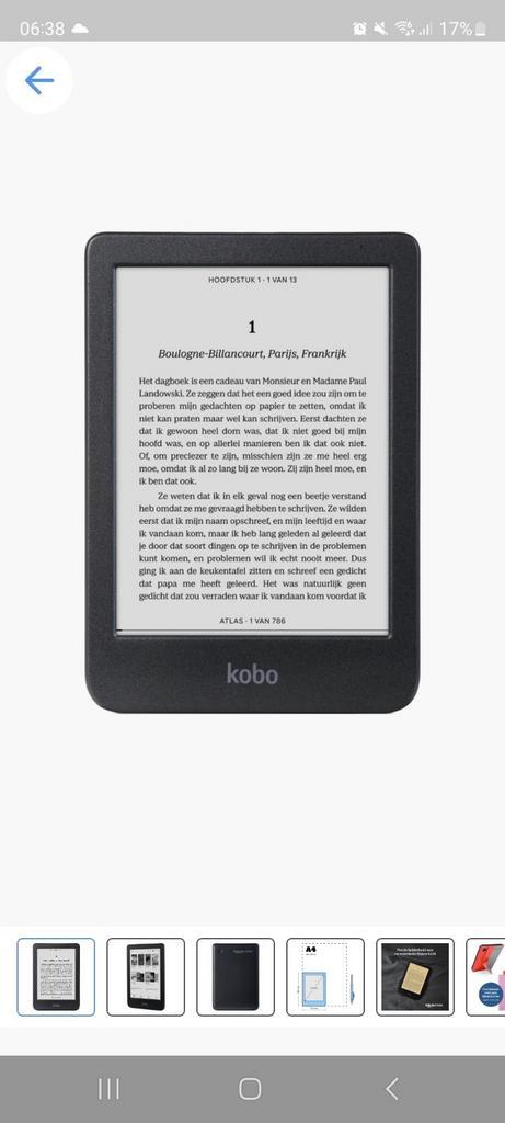 Kobo Clara ComfortLight HD Nieuw in doos nooit gebruikt