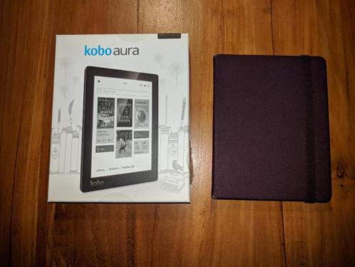 Kobo E-Reader Aura 6034 zwart (incl. beschermhoes)