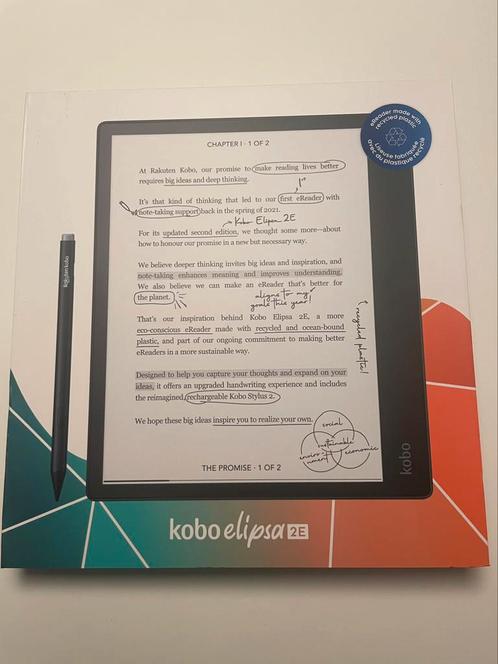 Kobo Elipsa 2e met pen en sleepcover