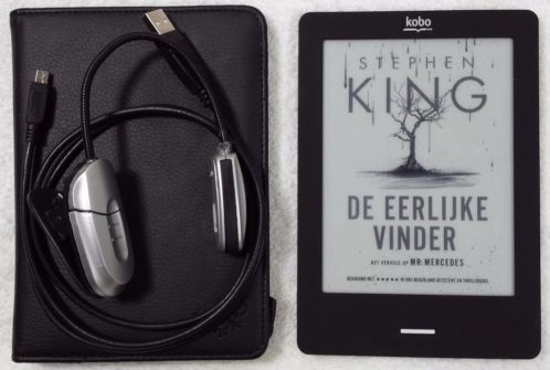 KOBO ereader ZGAN  cover  lampje  1430 boeken