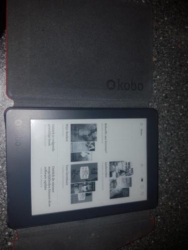 Kobo ereader....zwart met nieuwe hoes.