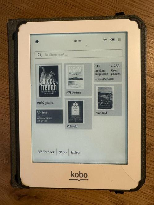 Kobo Glo e-reader incl hoesje en laadkabel