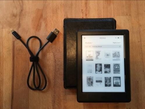 Kobo Glo HD e-reader met lederen hoes