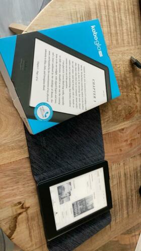Kobo Glo HD E-reader zwart met originele Kobo sleepcover