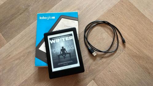 Kobo Glo HD ereader met verlichting, doos, kabel - e-reader