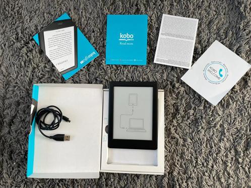 Kobo Glo HD  schermverlichting  usb kabel  in doos