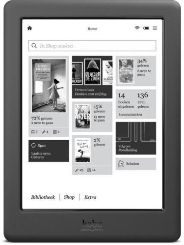 Kobo Glo HD - Zwart - e-reader