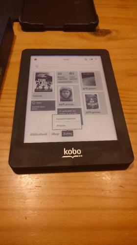 Kobo GLO incl 1000 boeken en sleep-cover