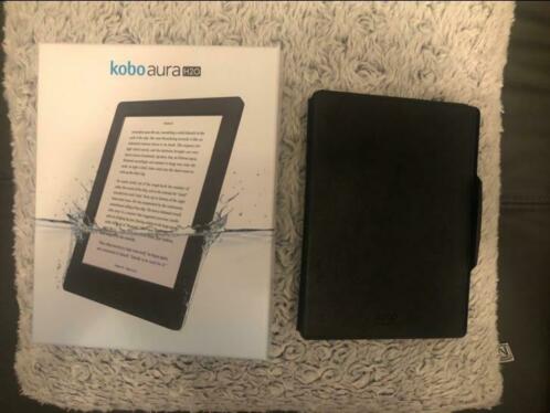 Kobo h20 in doos als nieuw  sleepcover  recente boeken