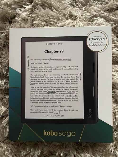 Kobo Sage - 8 inch - 32 GB - Bluetooth - Zwart (nieuw)