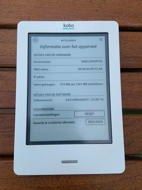 Kobo Touch E-Reader N905C white getest