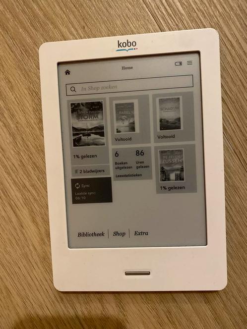 Kobo Touch e-reader (witlicht blauw)