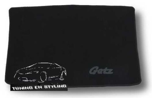 Kofferbakmat Velours met logo Hyundai Getz (03-09) 
