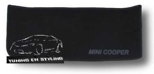 Kofferbakmat Velours met logo Mini Cooper (01-07)
