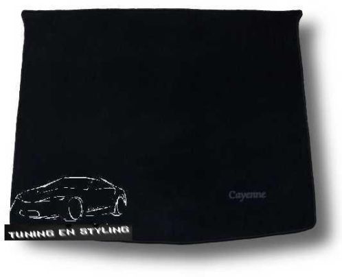 Kofferbakmat Velours met logo Porsche Cayenne (03-10)