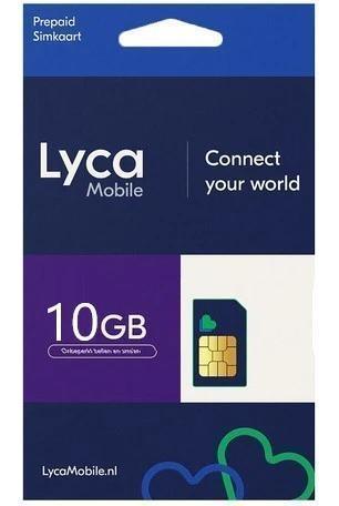 Koop hier uw Lycamobile simkaart  10GB data  onbeperkt bel
