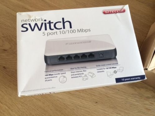 Koopje SITECOM Network switch 5 port 10100Mbps 