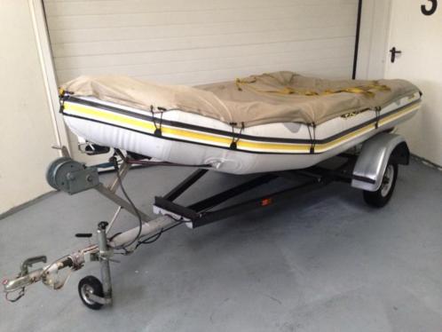 Koopje Zodiac 3.50m speedboot  Rubberboot airdeck H2P