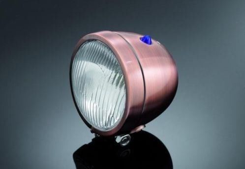 Koplamp  spotlamp retro bobber style koperkleur